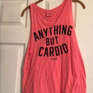 PINK “anything but cardio” tank top